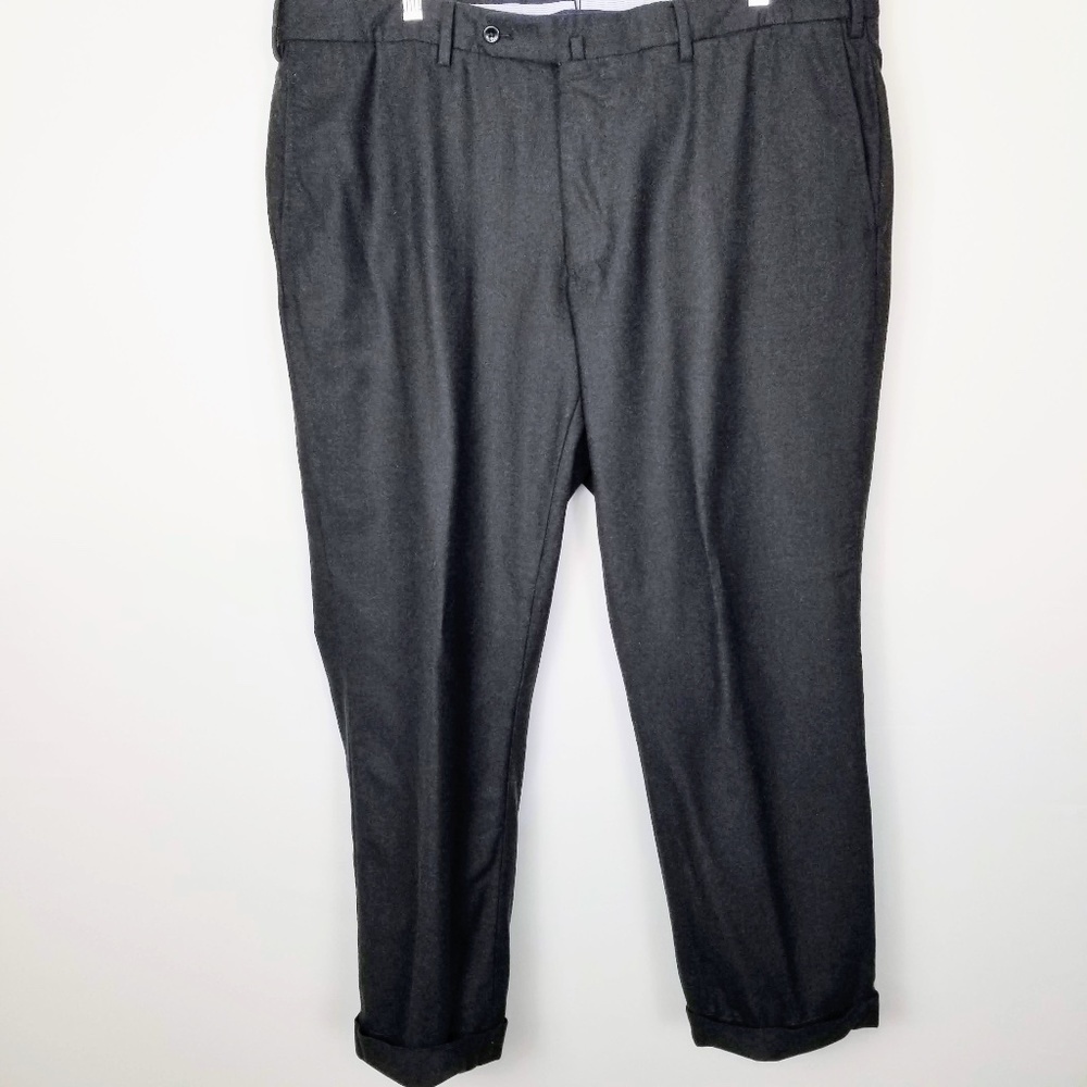 Incotex 1951- Mens 40x 29 Charcoal Super 130s Wool Dress Pants